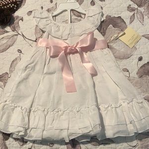 Amazing white dress for baby.